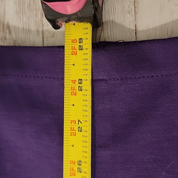Flirtatious Size L Women's Pull On Dress Pants Acai Purple Large - Picture 12 of 14